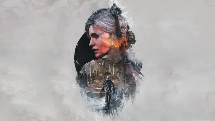 the witcher geralt of rivia ciri 3 wild hunt one person 2k