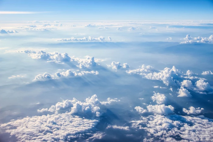Aerial photo of clouds during daytime on the world sky 2k