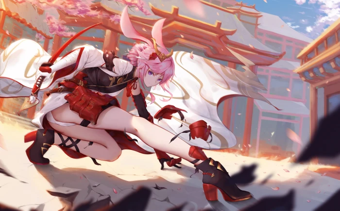 anime girls baoganC Honkai Impact Yae Sakura 2k
