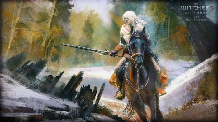 Kamieleon jeden fan art Cirilla Fiona Elen Riannon video game 2k
