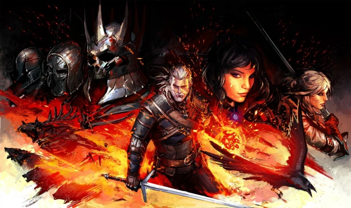 The Witcher digital wallpaper 3 Wild Hunt 2k