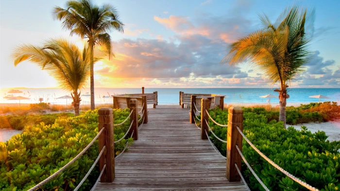 hD paradise Beach sunset 2k