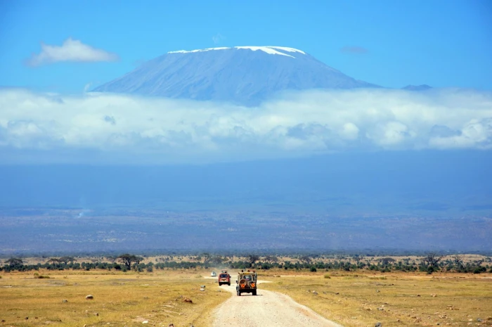Mount Kilimanjaro nature landscape mountains Tanzania road 2k