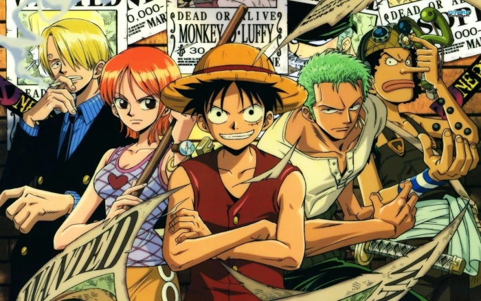 One Piece characters digital wallpaper Monkey D Luffy Nami 2k