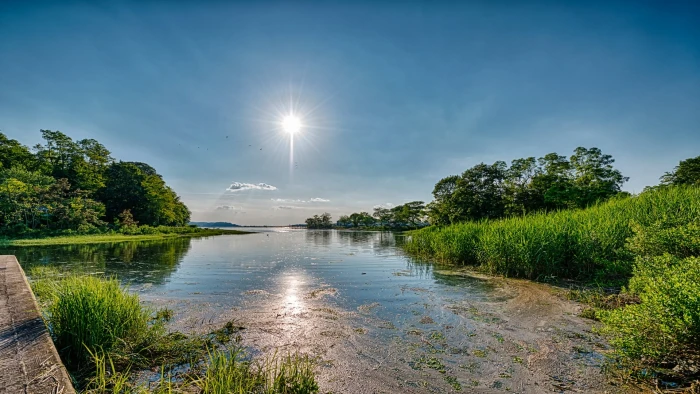 nature shore water sea landscape island sky lake coast 2k