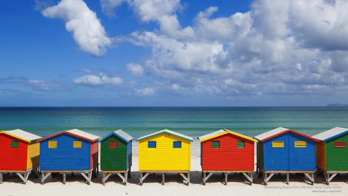 Muizenberg Beach Huts Western Cape South Africa Beaches 2k