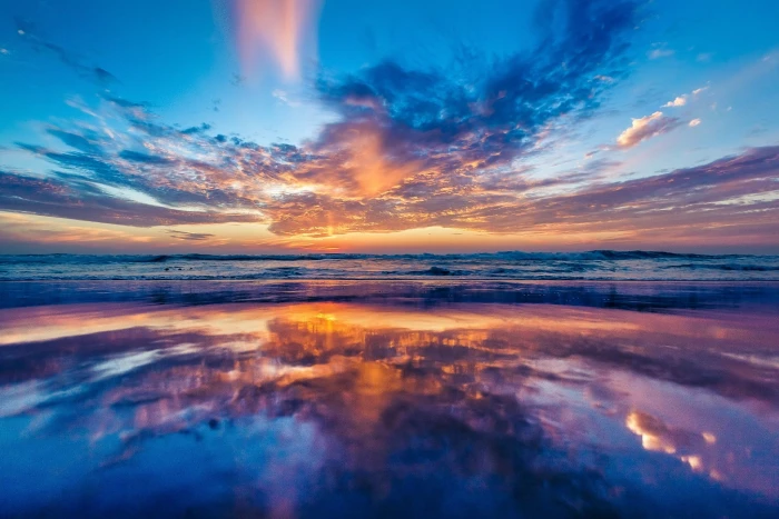 body of water ocean sea sky sunset beach nature cloud Sky 2k