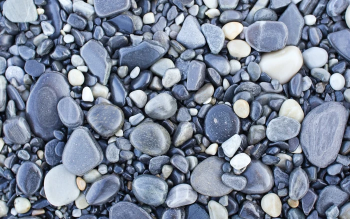 gray stones pebbles nature texture backgrounds full frame 2k