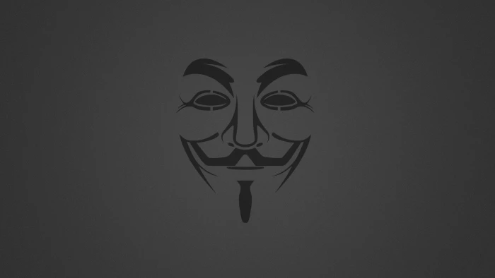 Guy Fawkes Mask illustration Minimalism Background Anonymous 2k