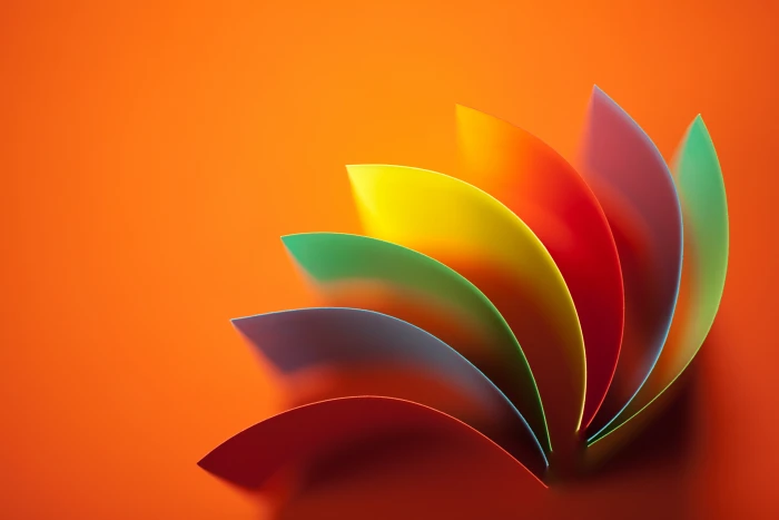 orange and multicolored digital wallpaper abstraction background 2k 4k 5k
