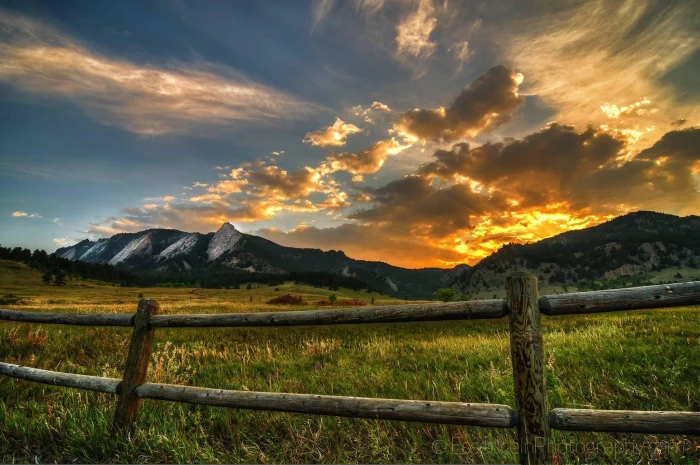 The Flatirons Boulder Colorado nature mountain field cool 2k