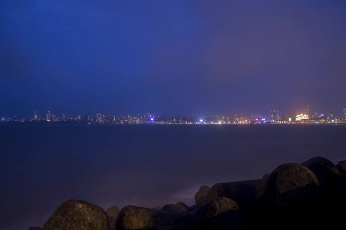 mumbai marine drive india cityscape city beach 2k 4k 5k