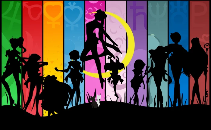 Sailormoon Sailor Moon wallpaper Artistic Anime silhouette 2k 4k