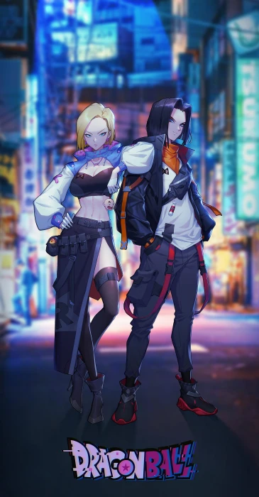 Android 18 17 Dragon Ball anime girls boys 2k