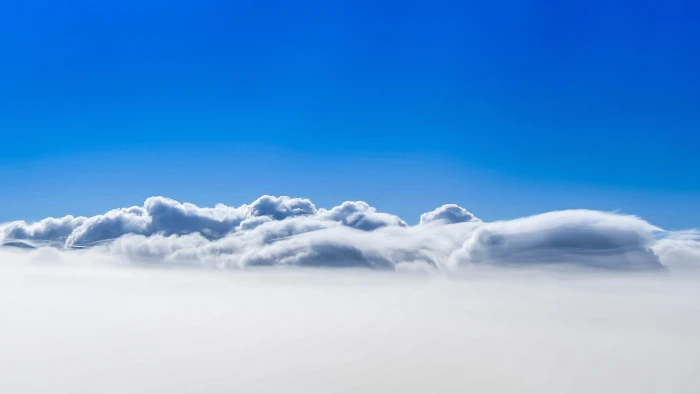 clouds blue sky landscape white 2k 4k