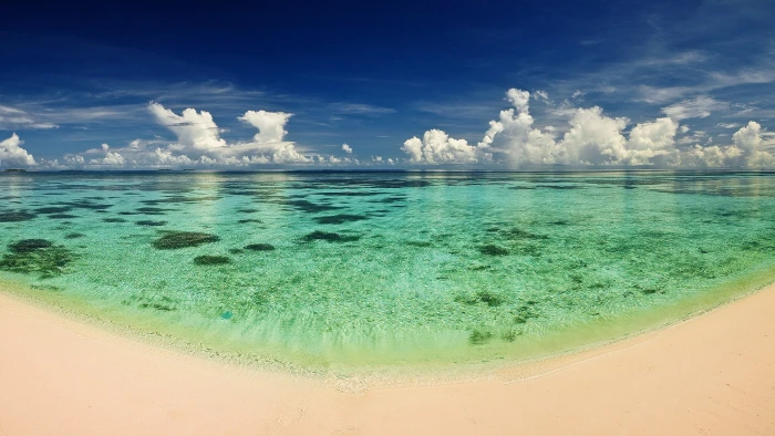 coast sea beach water clouds sky cloud land beauty in nature 2k