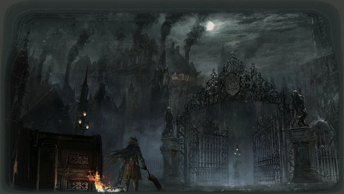 game application wallpaper Bloodborne video games architecture 2k