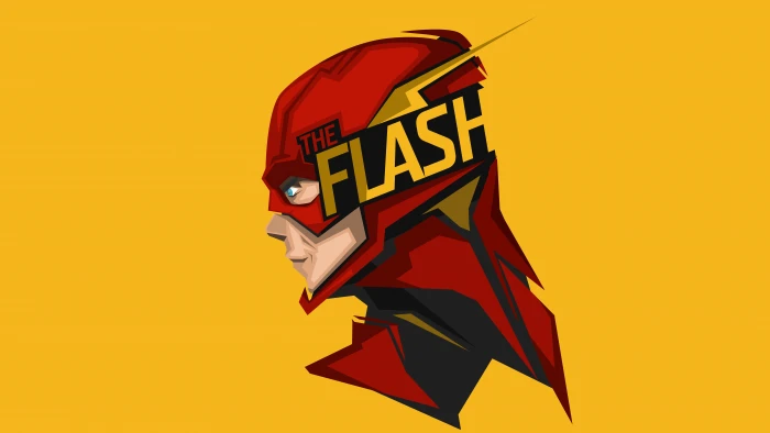 Headshot Artwork Minimal The Flash 2k 4k 5k 8k