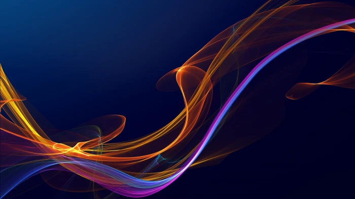 lines abstract colorful blue flame artwork light digital art 2k 4k