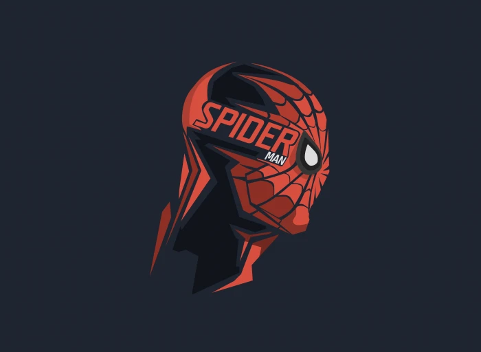Spider Man Minimal Headshot 2k 4k 5k 8k