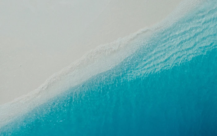 sand sea wave beach summer water shore the view from top 2k