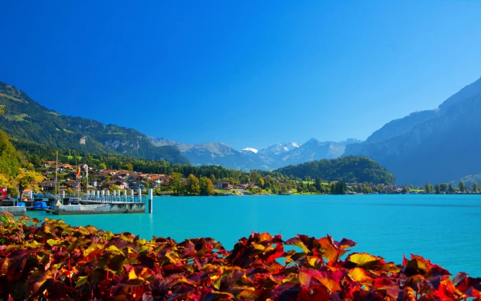 Switzerland Scenery Lake Mountains Brienz Nature 2k