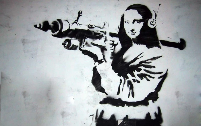 graffiti Mona Lisa Banksy artwork creativity art and craft