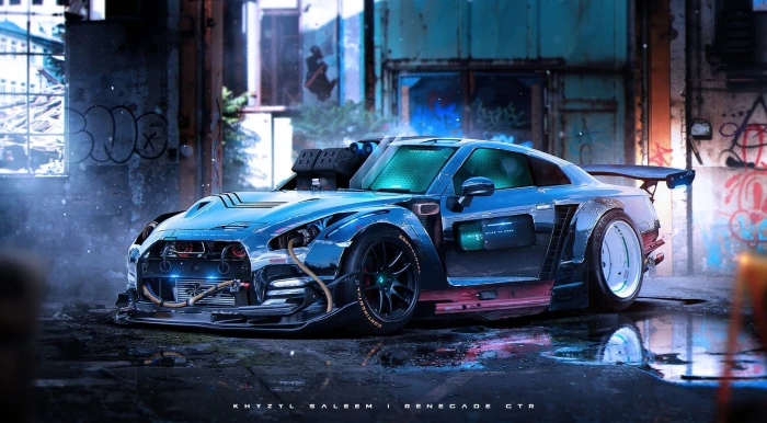 Khyzyl Saleem car Nissan GT R futuristic mode of transportation 37 2k
