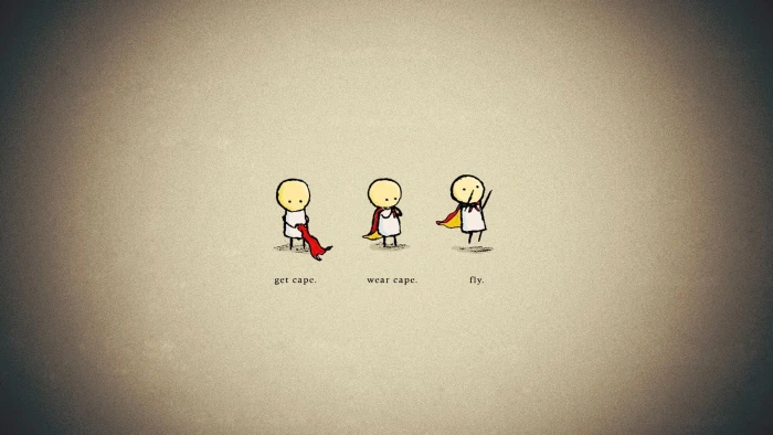 baby wallpaper simple simplicity cape flying superhero minimalism 2k