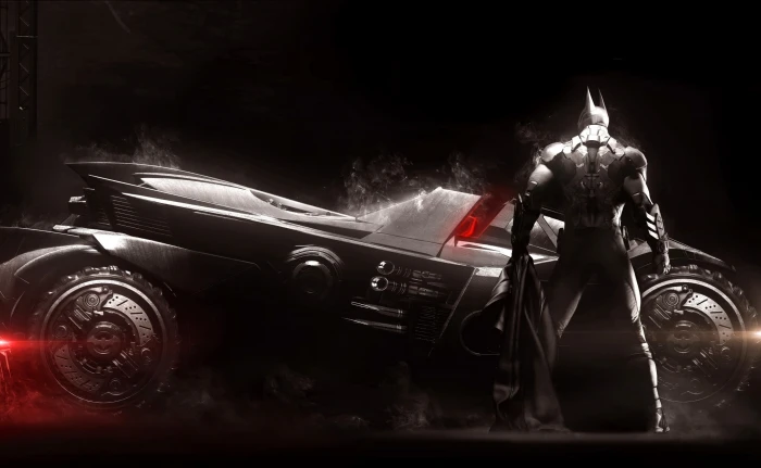 Batman Arkham Knight Batmobile Video Game HD Wallpaper and illustration 2k