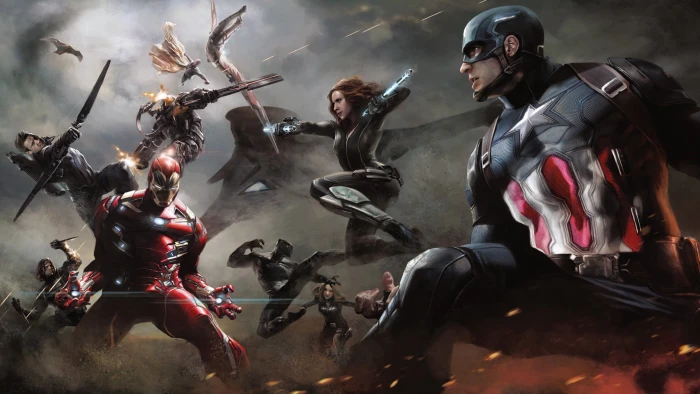 captain america iron man hd artwork superheroes digital art 2k