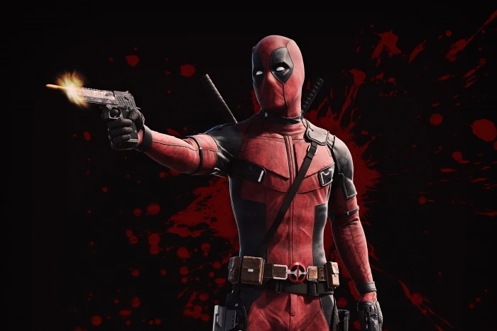 Dark background Superhero Marvel Comics Deadpool 2k
