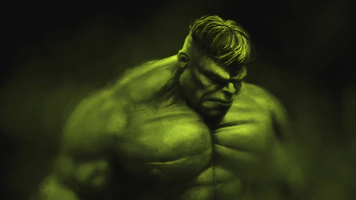 digital art artwork illustration Hulk Bruce Banner 2k