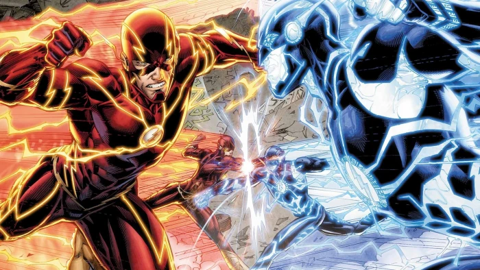 Flash and Zoom illustration DC Comics superhero full frame 2k