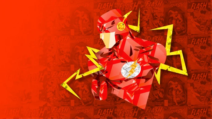 Flash superhero celebration paper red gift indoors holiday 2k