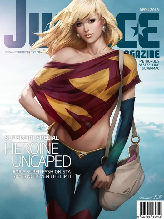 Justice League magazine untitled Supergirl DC Comics superheroines 2k