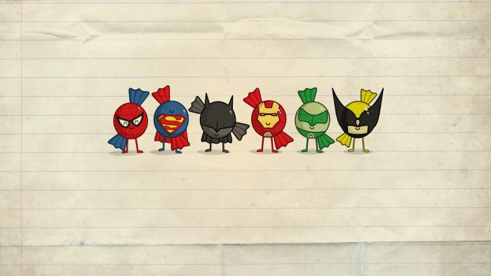 Marvel Avengers bird illustration Superheroes drawing minimalism 2k