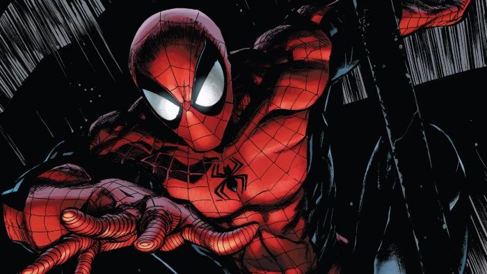 Marvel Comics Spider Man comic art superhero red mask 2k