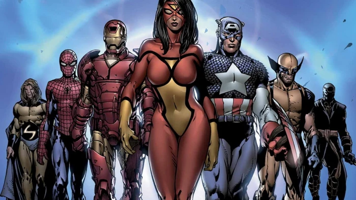 Marvel superheroes illustration comics Spider Man Iron 2k