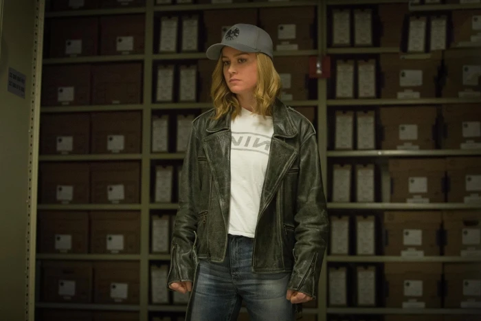 Movie Captain Marvel Brie Larson Carol Danvers Hat Jacket 2k
