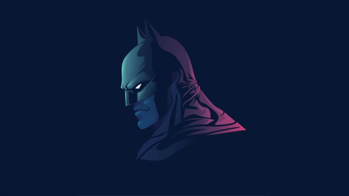 artwork Batman minimalism DC Comics superhero 2k