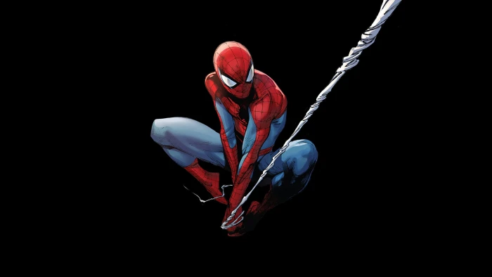 black background Marvel Comics Spider Man superhero 2k