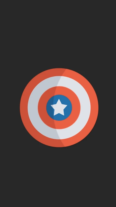Captain America minimalism superhero