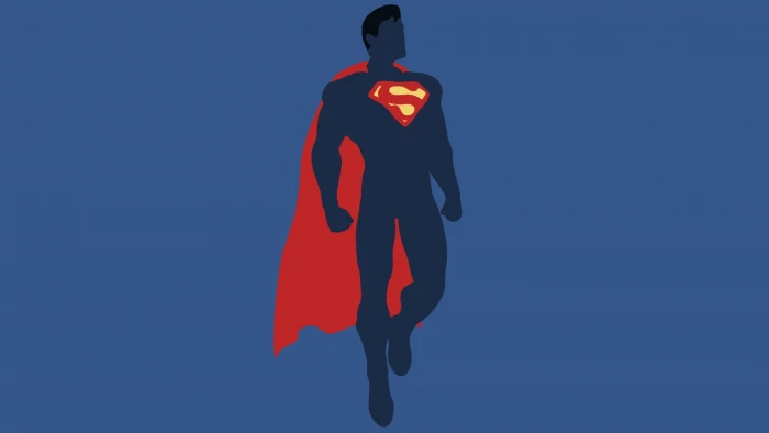 DC Superman silhouette artwork minimalism Comics Justice League 2k