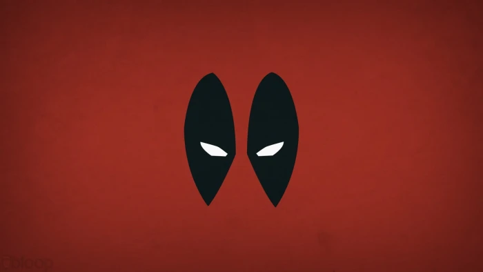 Deadpool digital wallpaper illustration anime minimalism 2k