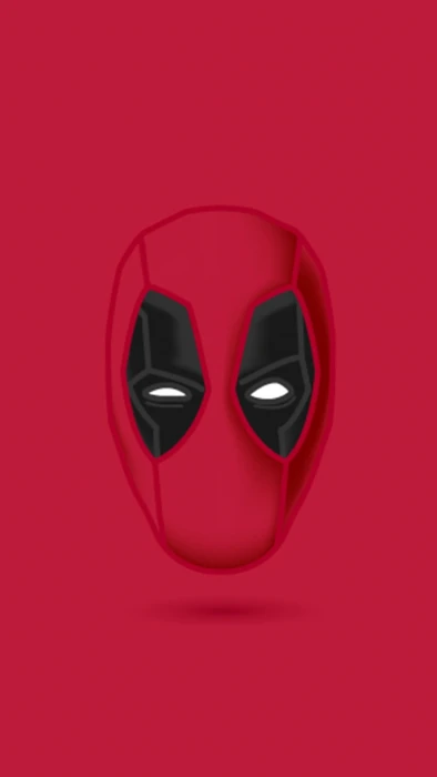 Deadpool digital wallpaper superhero studio shot red colored background