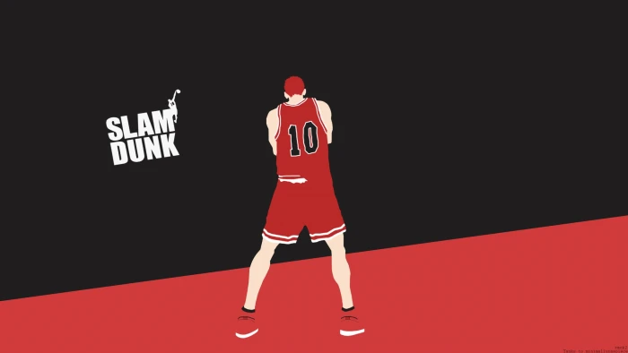 Slam Dunk Sakuragi Hanamichi Shohoku High red studio shot 2k