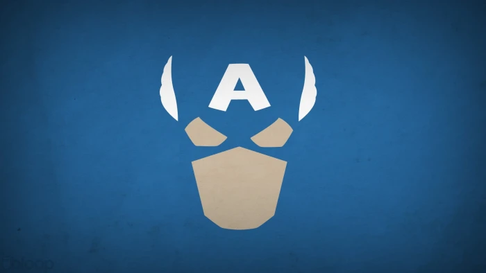 superhero Captain America minimalism Marvel Comics 2k