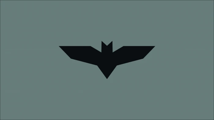 black and white star wall decor Batman logo DC Comics superhero 2k 4k 5k 8k