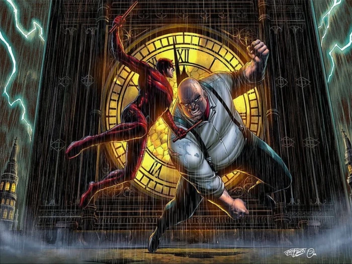 Daredevil amp; Kingpin Comics Superheroes Villains Marvel